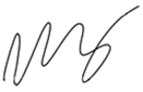 Mindy's signature