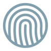 Gray thumbprint icon